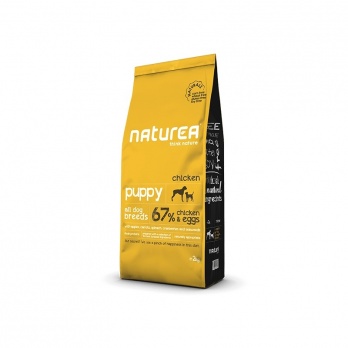Naturea high-quality dry food for puppies with chicken meat and eggs 12kg