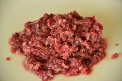 Barfus minced beef with organs