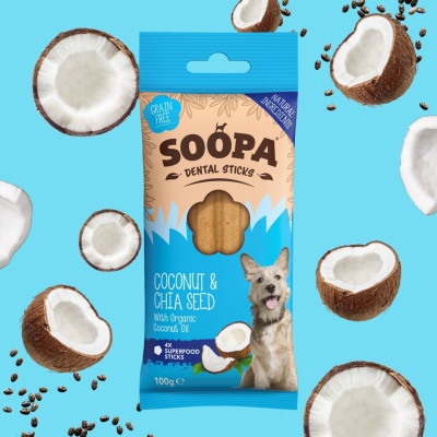 Soopa Dental Sticks Coconut & Chia Seed