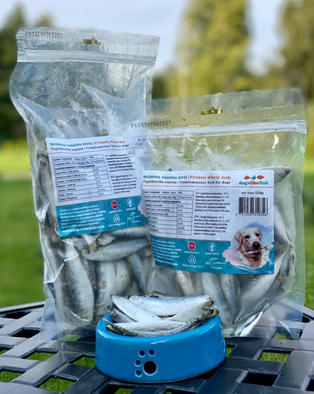 frozen fish for dogs