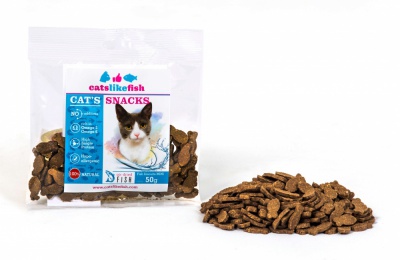 Dogs like fish - Mini biscuits for cats 50g