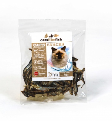 Dogs like fish - Sprats for cats 50g