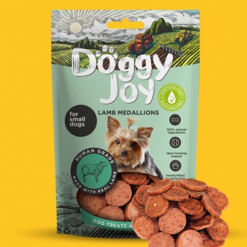 Doggy Joy Jēra medaljoni (mazo šķirņu suņiem) 55g