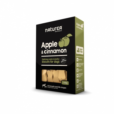 NATUREA Dog biscuits with apple and cinnamon flavor