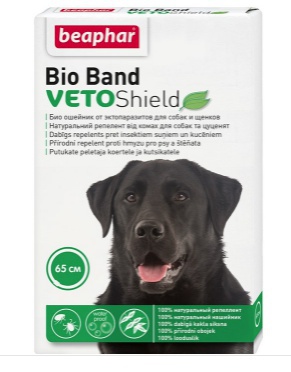 Beaphar Bio Band For Dogs pretblusu kaklasiksna ar dabīgām eļļām suņiem un kucēniem 65cm