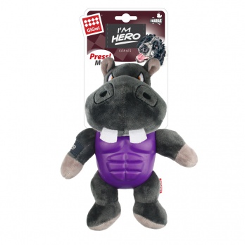 GiGwi Dog Toy "Hippo I'm Hero"
