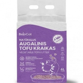 BelCat Tofu Clumping Cat Litter Lavender 6l