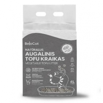 BeloCat Tofu Clumping Cat Litter Carbon Active 6l