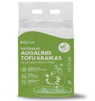 BeloCat Tofu Clumping Cat Litter Green tea 6л