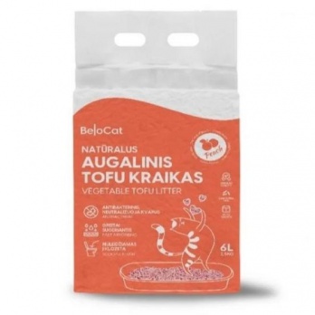 BeloCat Tofu Clumping Cat Litter Peach 6л