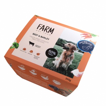 Farm B.A.R.F. freeze-dried beef with barley 350g