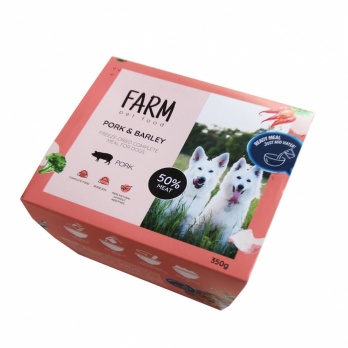 Farm B.A.R.F. freeze-dried pork with barley 350g