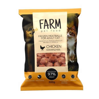 Farm B.A.R.F. food for cats with chicken 500g