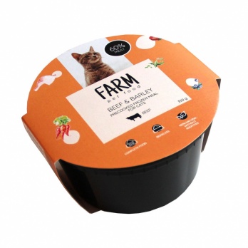 Farm PF barība liellops ar miežiem kaķu barība 350g