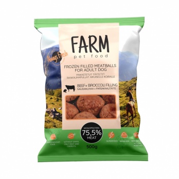 Farm B.A.R.F. lamb and chicken meat food 500g