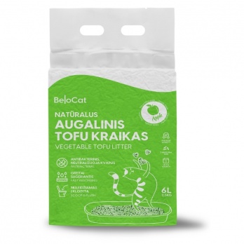 BeloCat Tofu Clumping Cat Litter Apple 6l