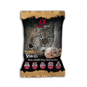 ALPHA SPIRIT treats for cats with turkey 50g