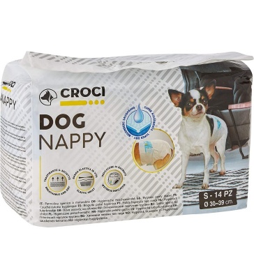 CROCI Dog Nappy Diapers for Dogs S 30-39cm