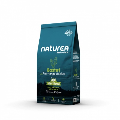 Naturea Augstvērtīga barība ar cāļa gaļu kaķiem un kaķēniem BASTET 1,6kg