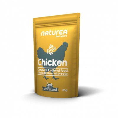 NATUREA canned food for cats with chicken 85g
