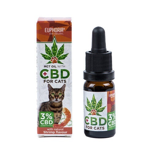 Euphoria CBD oil for cats with shrimp flavor 3