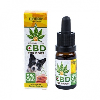 Euphoria CBD eļļa suņiem ar bekona garšu 3%