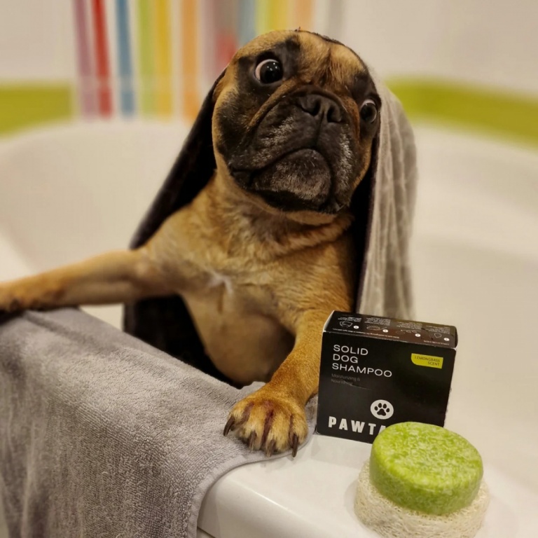 Pawtastic Moisturizing and nourishing solid shampoo for dogs with lemongrass oil