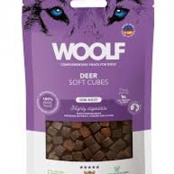 WOOLFSNACKS Brieža gaļas kubiciņi