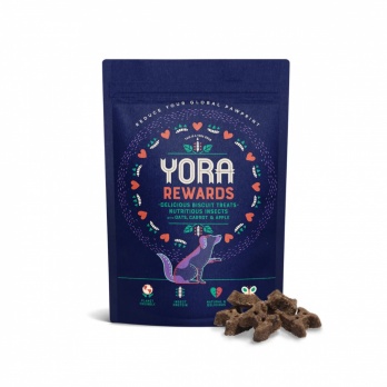 YORA REWARDS kārumi ar āboliem un burkāniem 100g