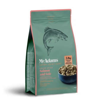 McAdams freeze-dried food for adult cats with 80% salmon and buti 200g