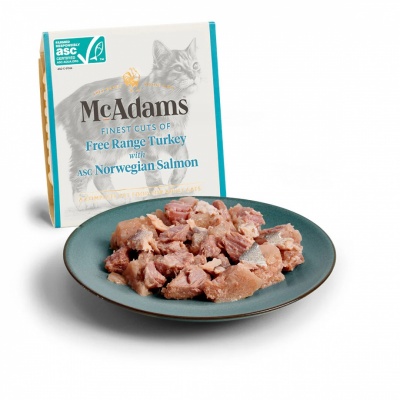 McAdams canned food for cats/kittens Turkey/Salmon 100g