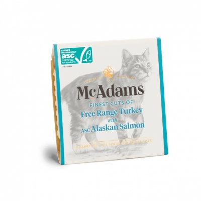 McAdams canned food for cats/kittens Turkey/Salmon 100g
