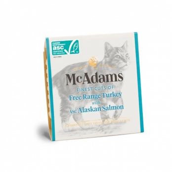 McAdams canned food for cats/kittens Turkey/Salmon 100g
