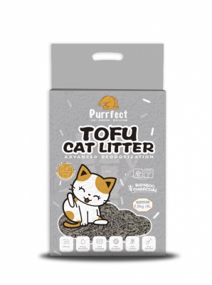 Purrfect Bamboo tofu cat litter with activated carbon 6l