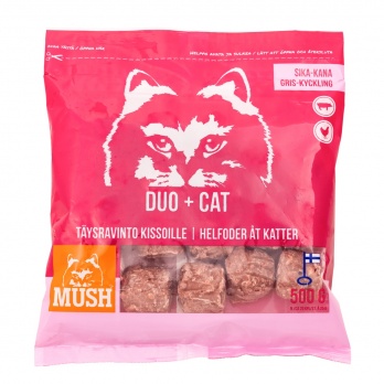 MUSH DUO+ For cats pork/chicken  500G