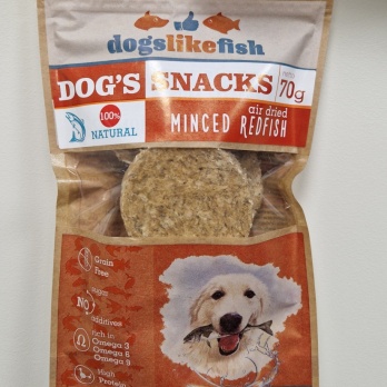 Dogs like fish - Minced redfish discs 70g