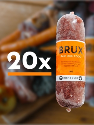 BRUX Beef/Duck 20kg (1kg x 20gb)