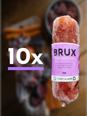BRUX Turkey/Lamb 10kg (1kg x 10gb)