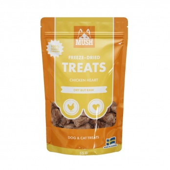 MUSH Freeze-dried treats with chicken hearts