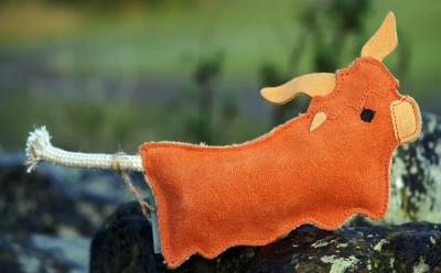 Aurora Paws Hamish the Highland Cow Eco Dog Toy