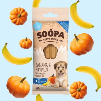 Soopa Dental Sticks banana & pumpkin for puppies