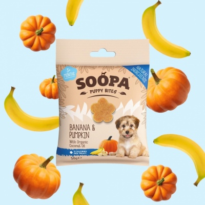 Soopa healthy bits banana & pumpkin for puppies