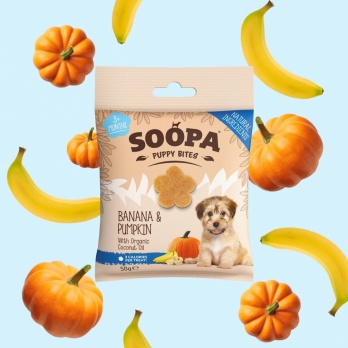 Soopa healthy bits banana & pumpkin for puppies