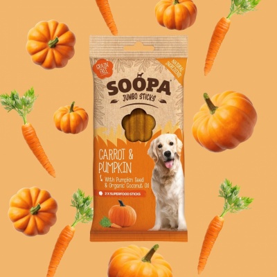 Soopa Jumbo Dental Sticks carrot & pumpkin