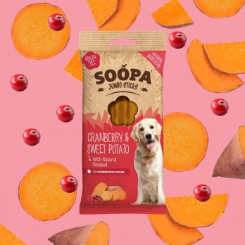 Soopa Jumbo Jumbo Sticks cranberry & sweet potato