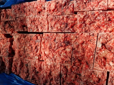 Barfus minced beef with organs cubes 17kg