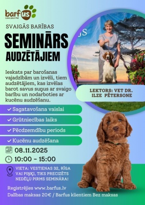 Svaigbarošanas seminārs Audzētājiem