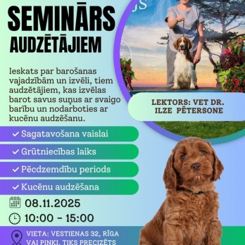 Svaigbarošanas seminārs Audzētājiem