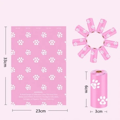 Poop bags organic garbage bags with lavender scent 18 pcs.