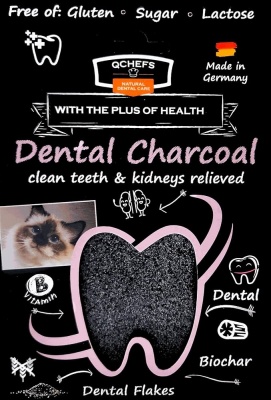 QChefs Dental Charcoal для кошек 70г